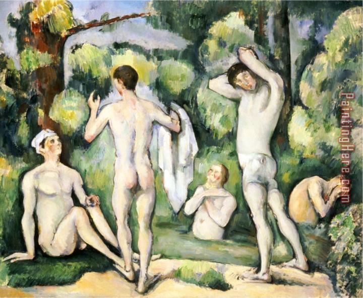 Paul Cezanne The Five Bathers Circa 1880 82